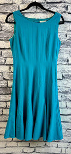 Calvin Klein Teal Pleated Dress - Image 1
