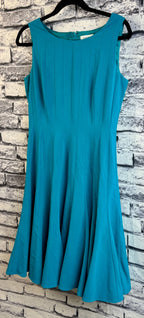 Calvin Klein Teal Pleated Dress - Image 3