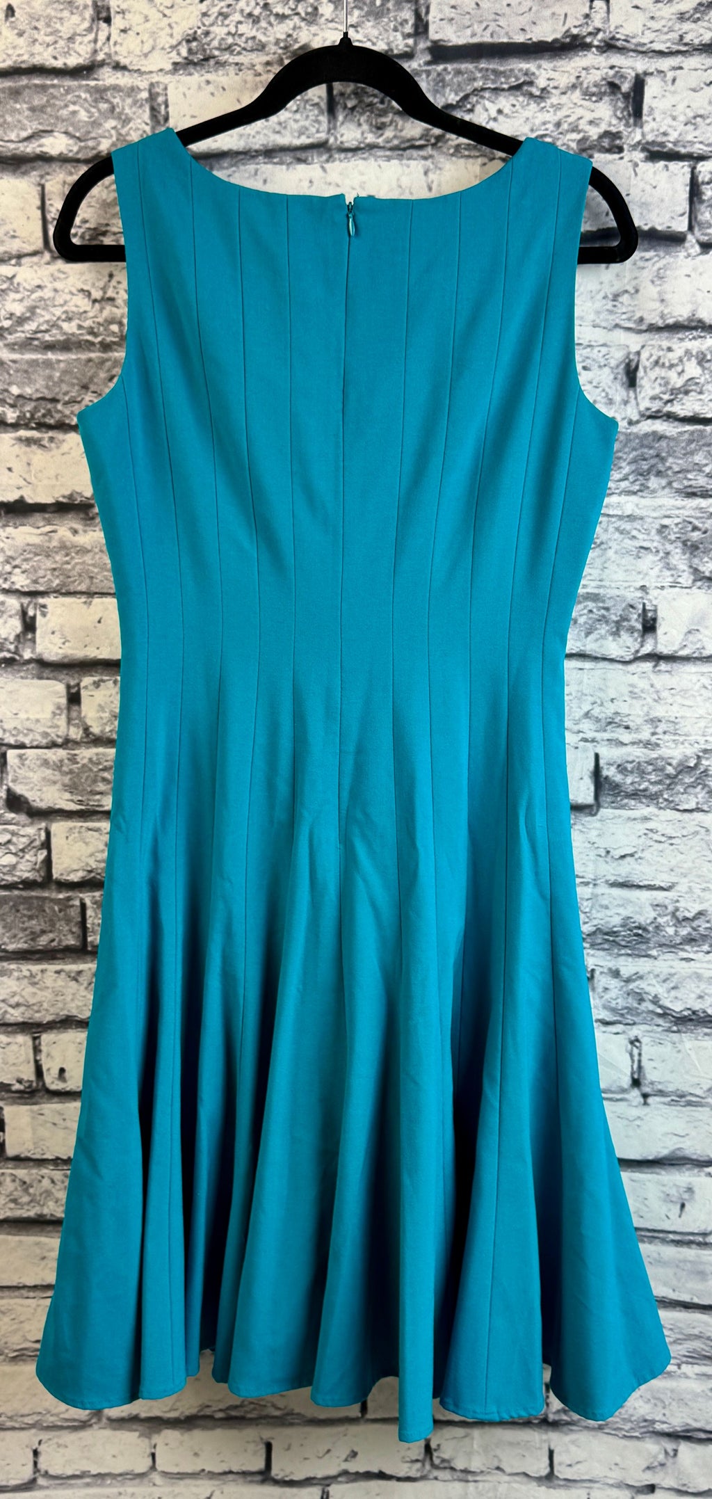 Calvin Klein Teal Pleated Dress - Image 5