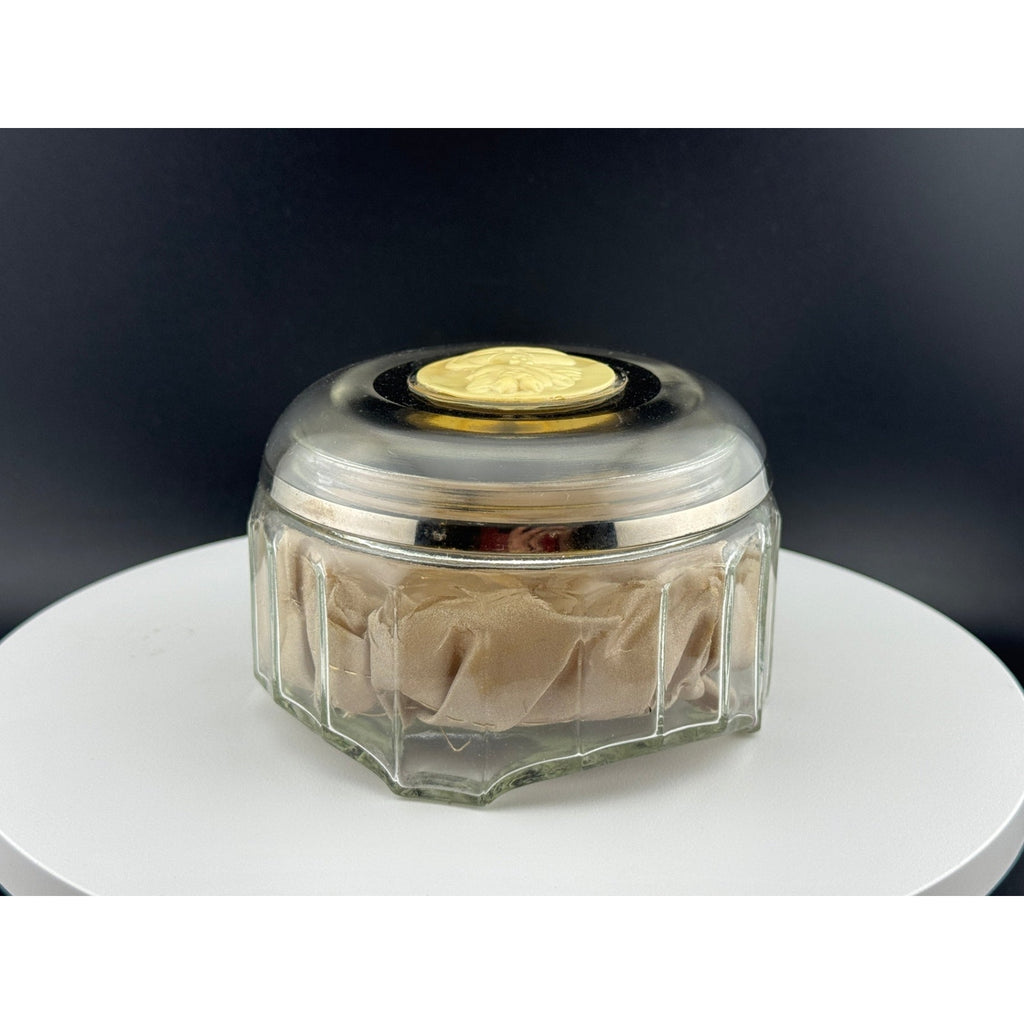Vintage Celluloid Cameo Dresser Jar