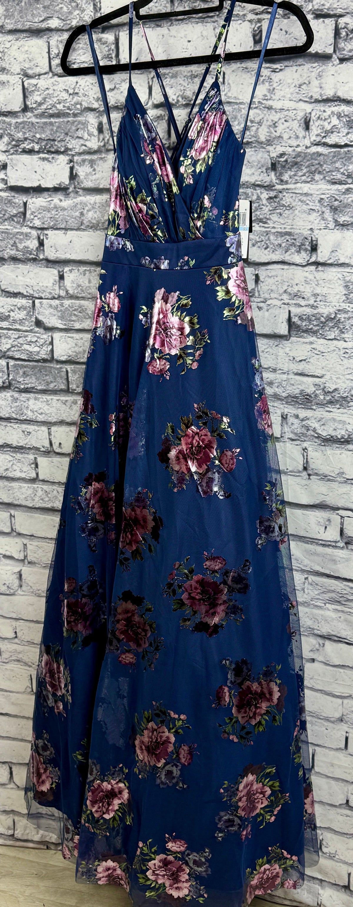 City Studio Navy & Pink Floral Dress, NWT - Image 2