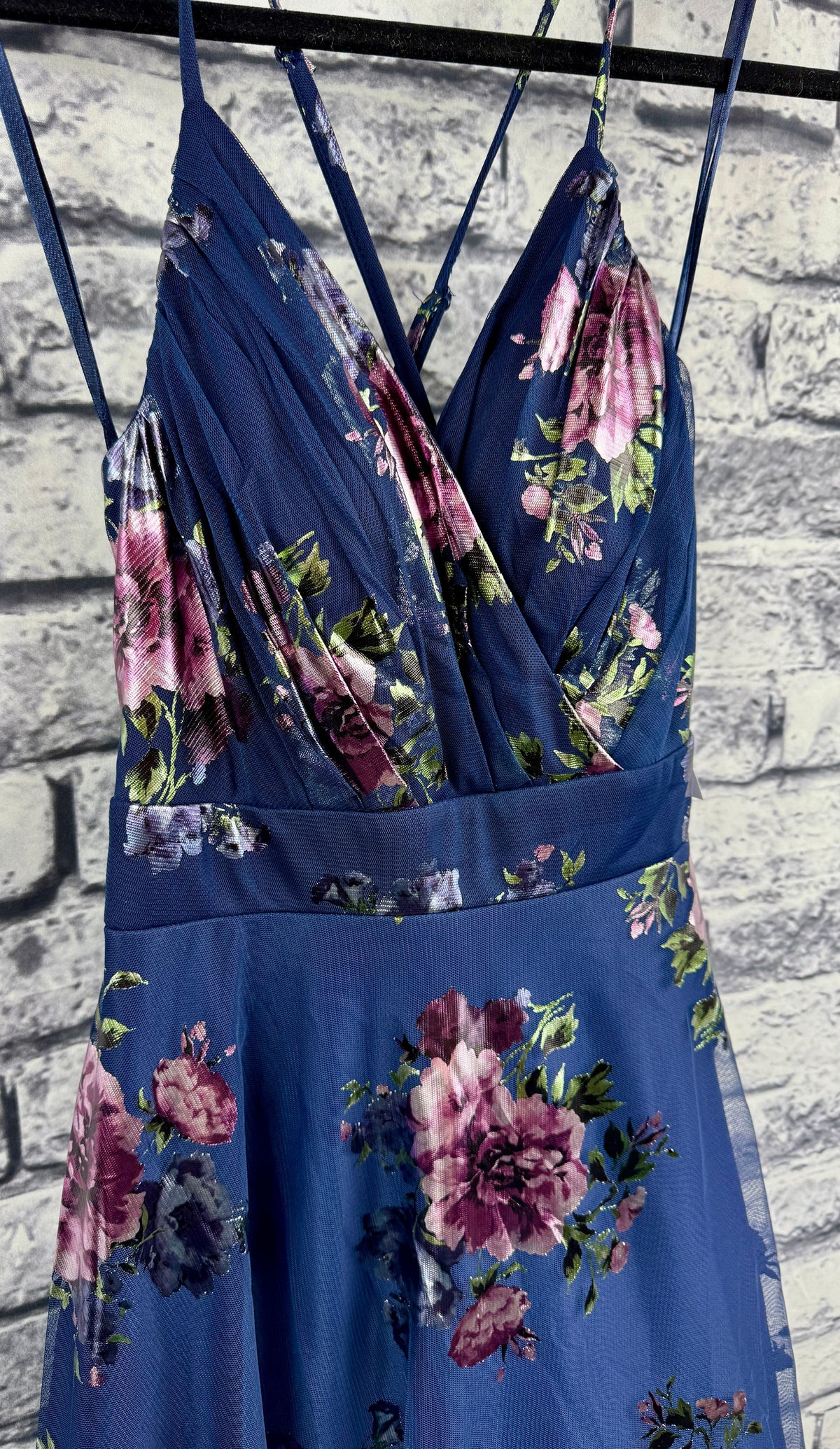 City Studio Navy & Pink Floral Dress, NWT - Image 5