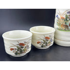 Vintage OMC Sake Set, Guilded Grouse