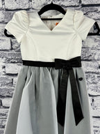 David's Bridal Blk/White Flower Girl Dress - Image 3