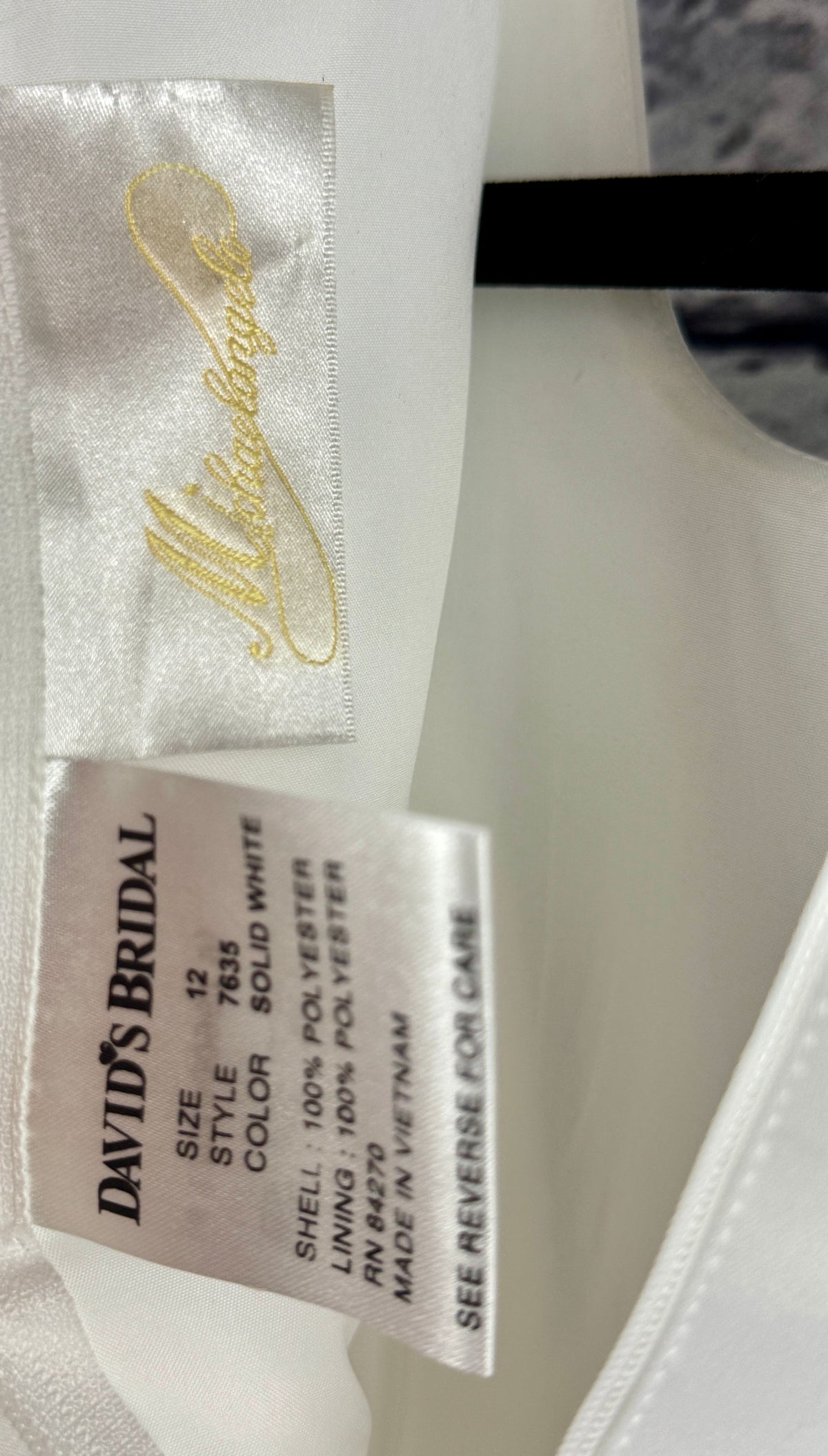 David's Bridal White Flower Girl Dress - Image 6