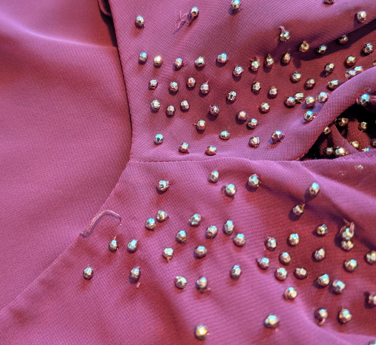 DJ-JAZ Burgundy Cape Dress - Image 10