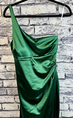 Emerald Sundae Green Satin Dress - Image 3
