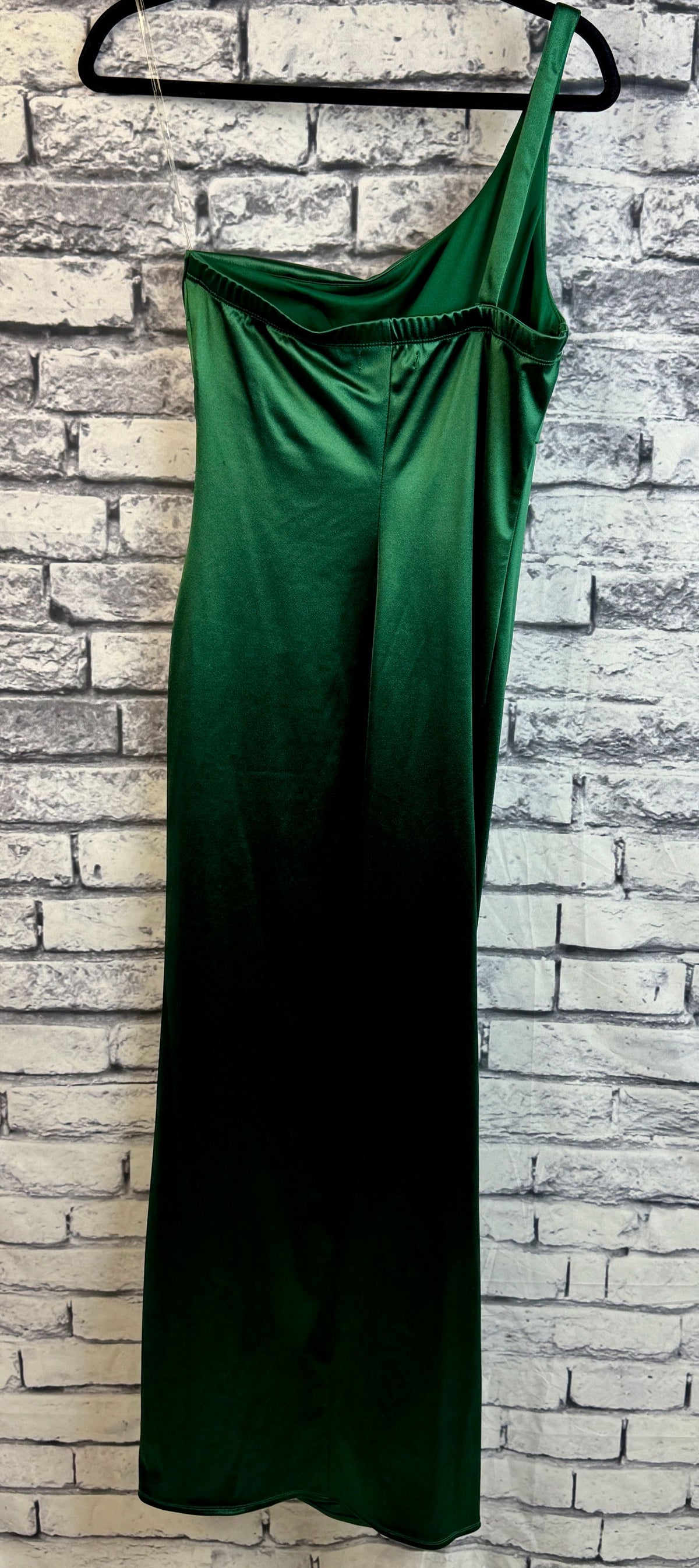 Emerald Sundae Green Satin Dress - Image 5