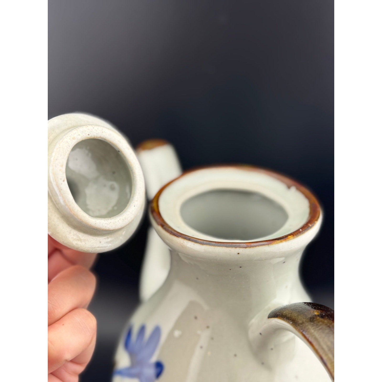 Vintage Mexican Pottery Teapot