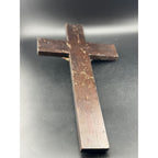 Vintage Wooden Crucifix with Metal Jesus