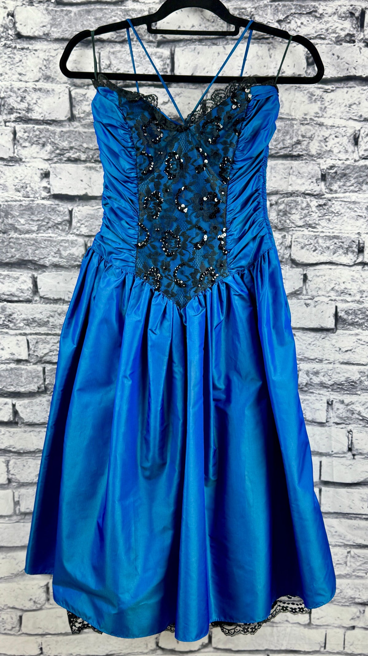 VTG 80's Gunne Sax Blue Dress - Image 1