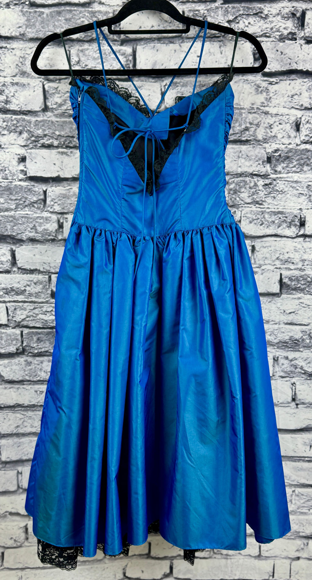 VTG 80's Gunne Sax Blue Dress - Image 5