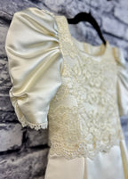 Ivory Flower Girl Dress - Image 5