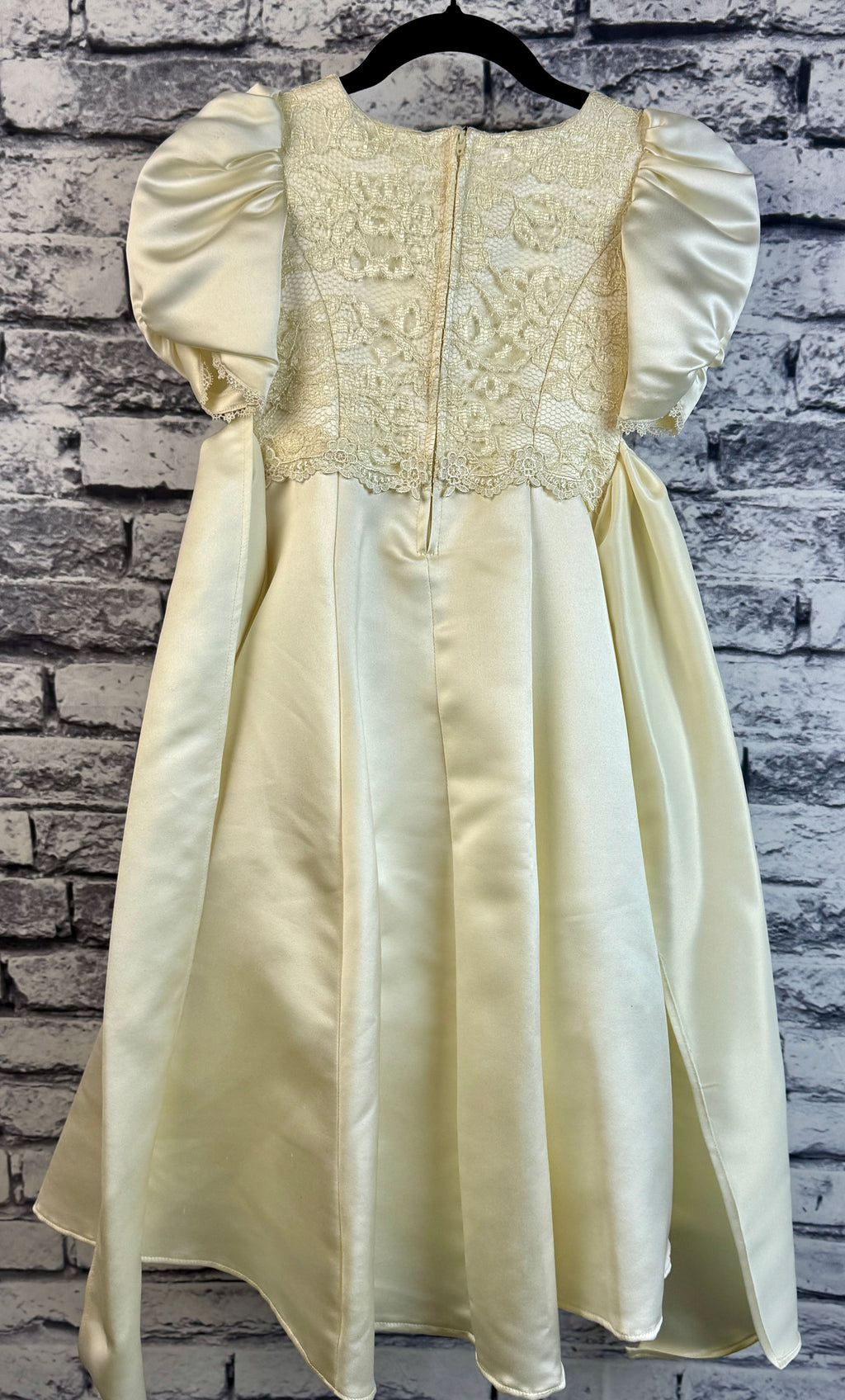 Ivory Flower Girl Dress - Image 9