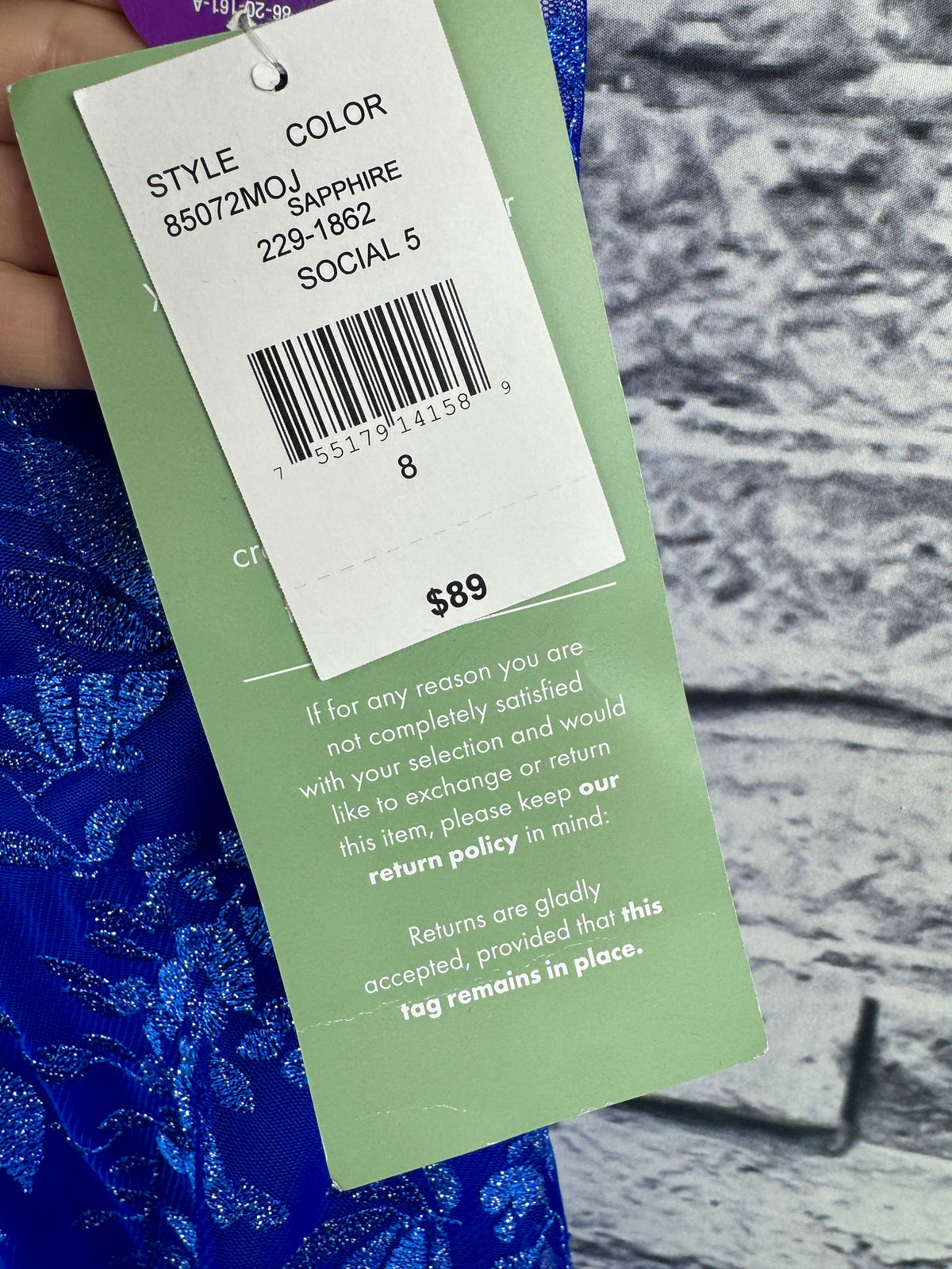 J. Taylor Royal Blue Dress - Image 4