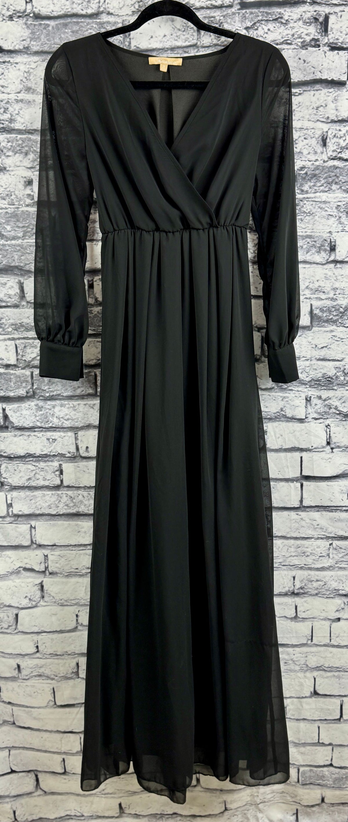 Ricarica Black Long Sleeve Dress - Image 1