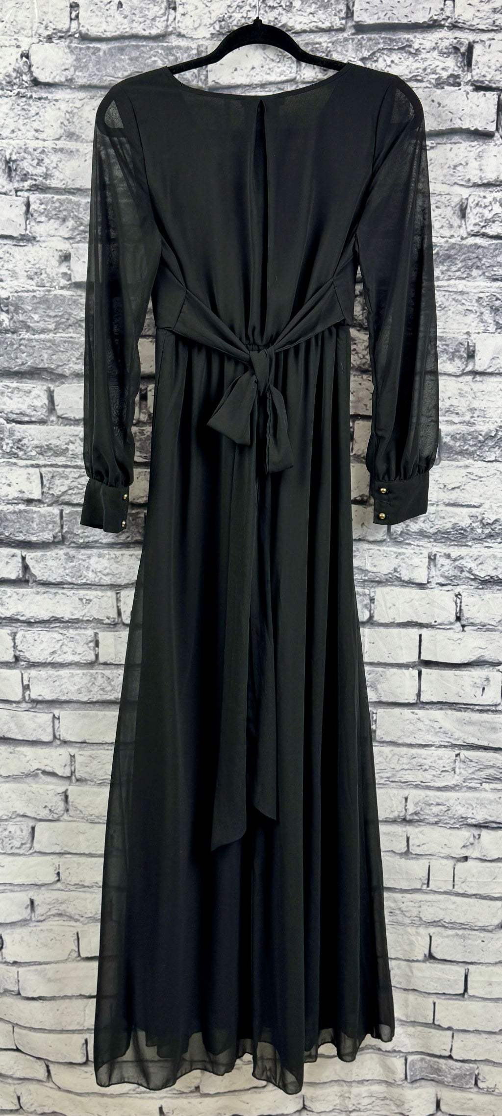 Ricarica Black Long Sleeve Dress - Image 6