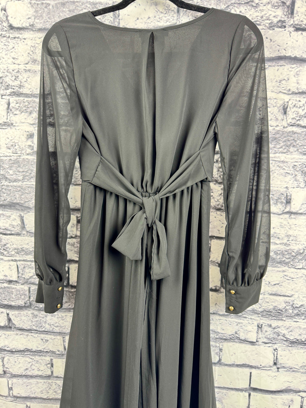 Ricarica Black Long Sleeve Dress - Image 7