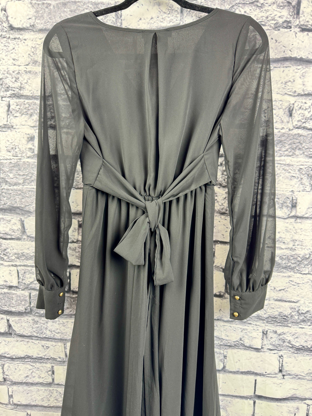 Ricarica Black Long Sleeve Dress - Image 7