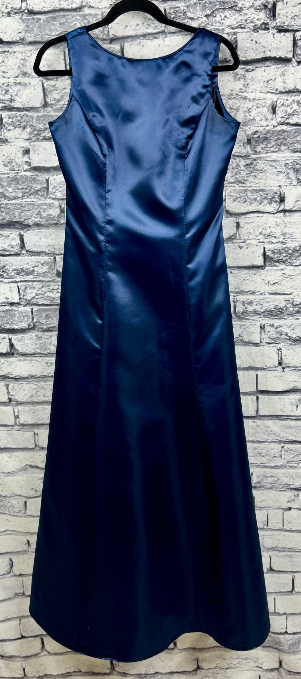 Jordan Navy Satin Dress - Image 1