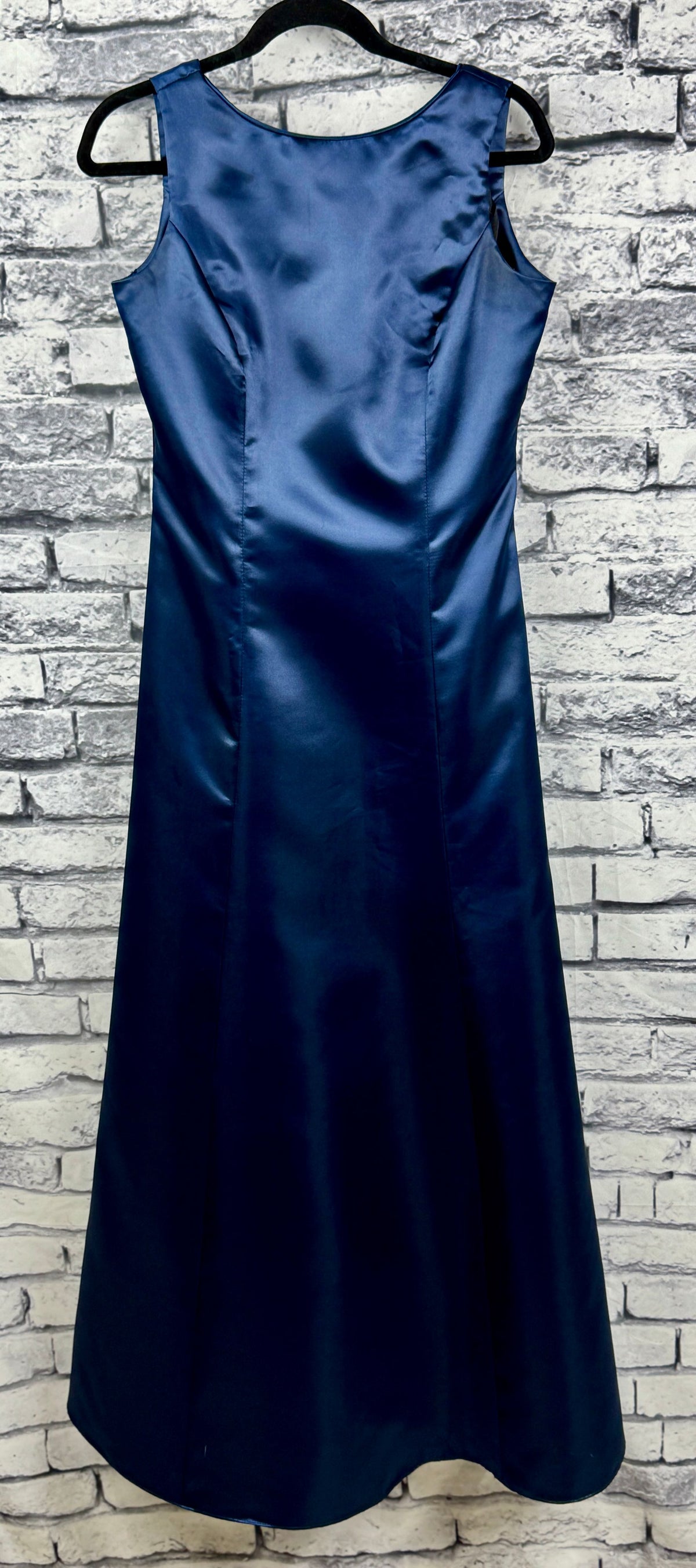 Jordan Navy Satin Dress - Image 1