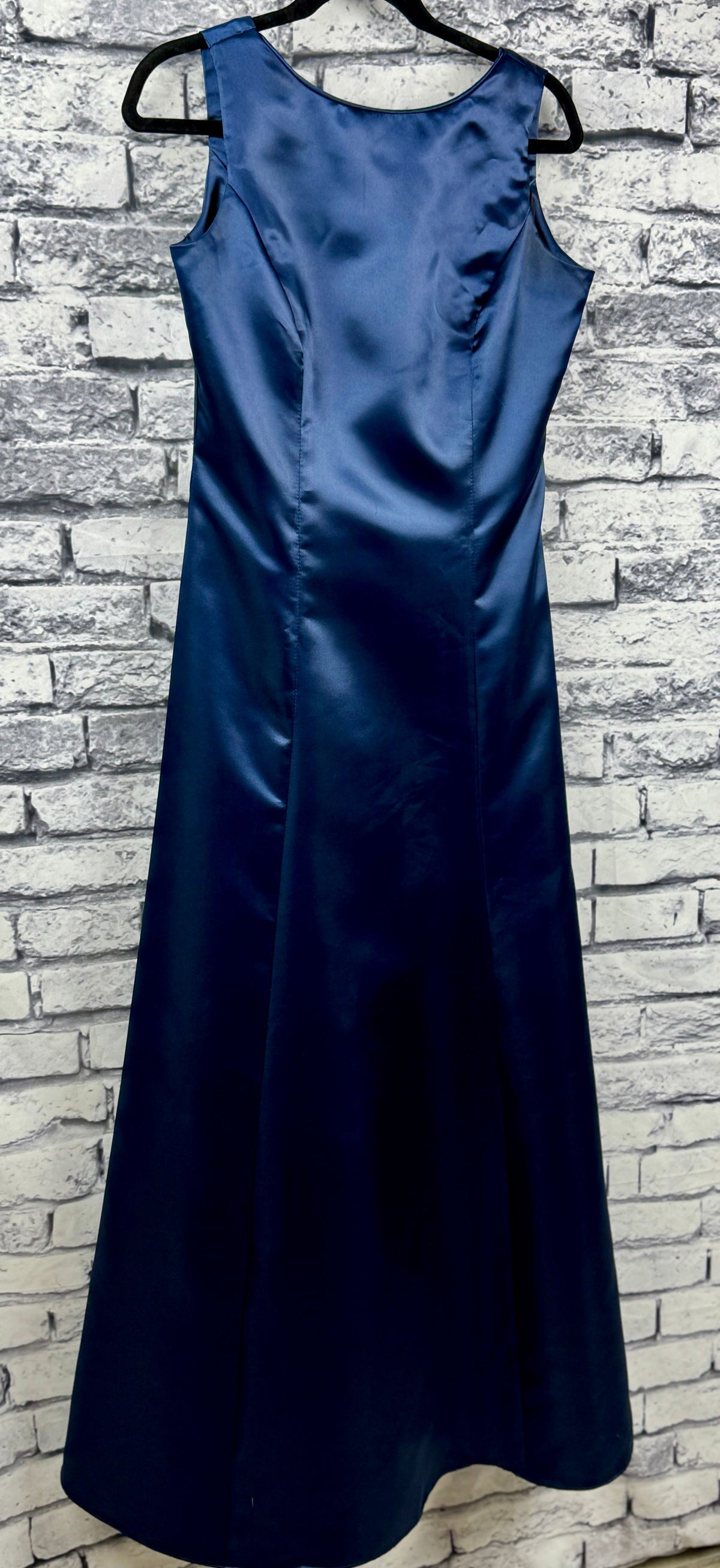 Jordan Navy Satin Dress - Image 2