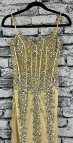Jovani Champagne Sparkle Gown - Image 3