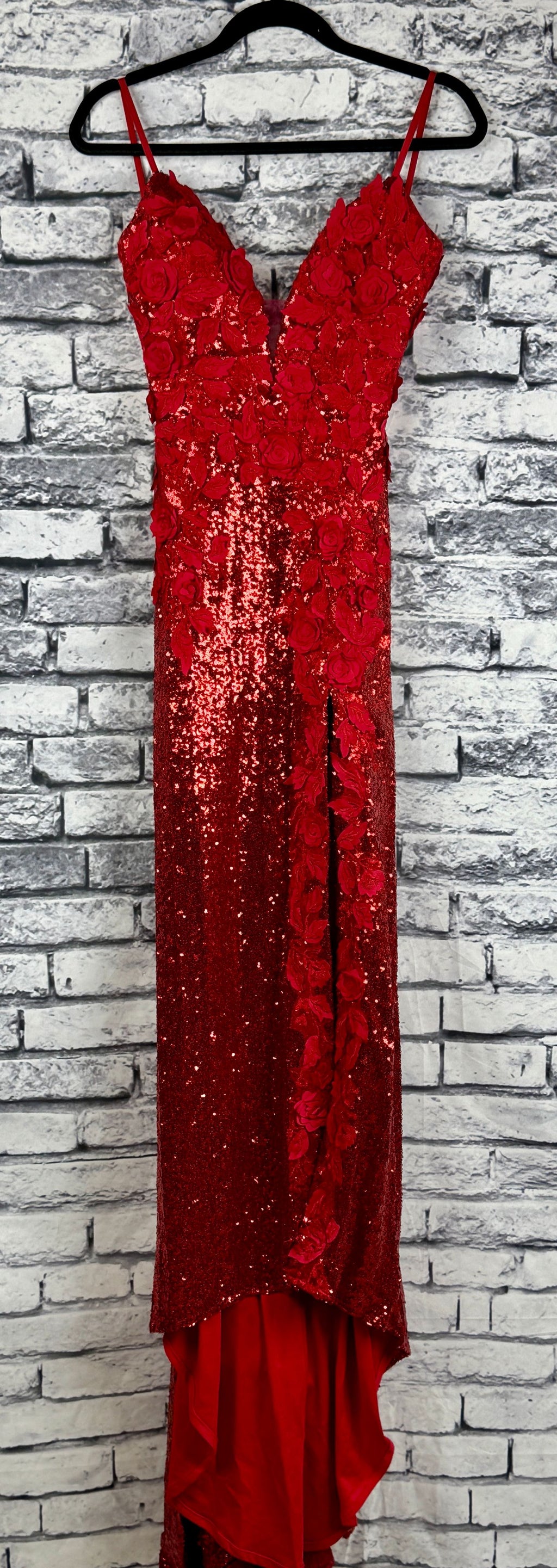 Jovani Red Rose Gown - Image 1