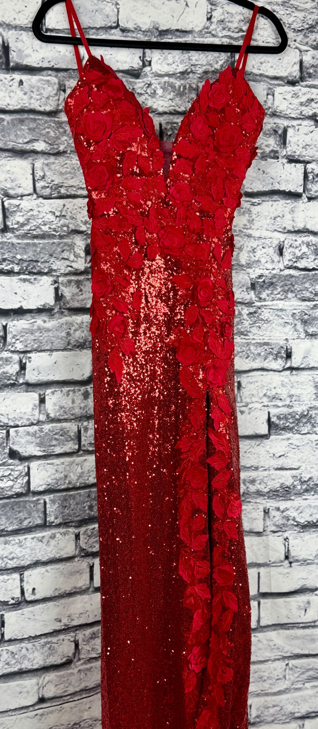 Jovani Red Rose Gown - Image 2