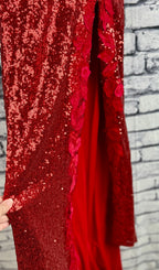 Jovani Red Rose Gown - Image 3