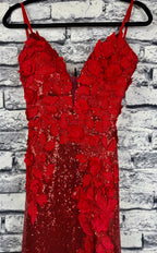 Jovani Red Rose Gown - Image 4