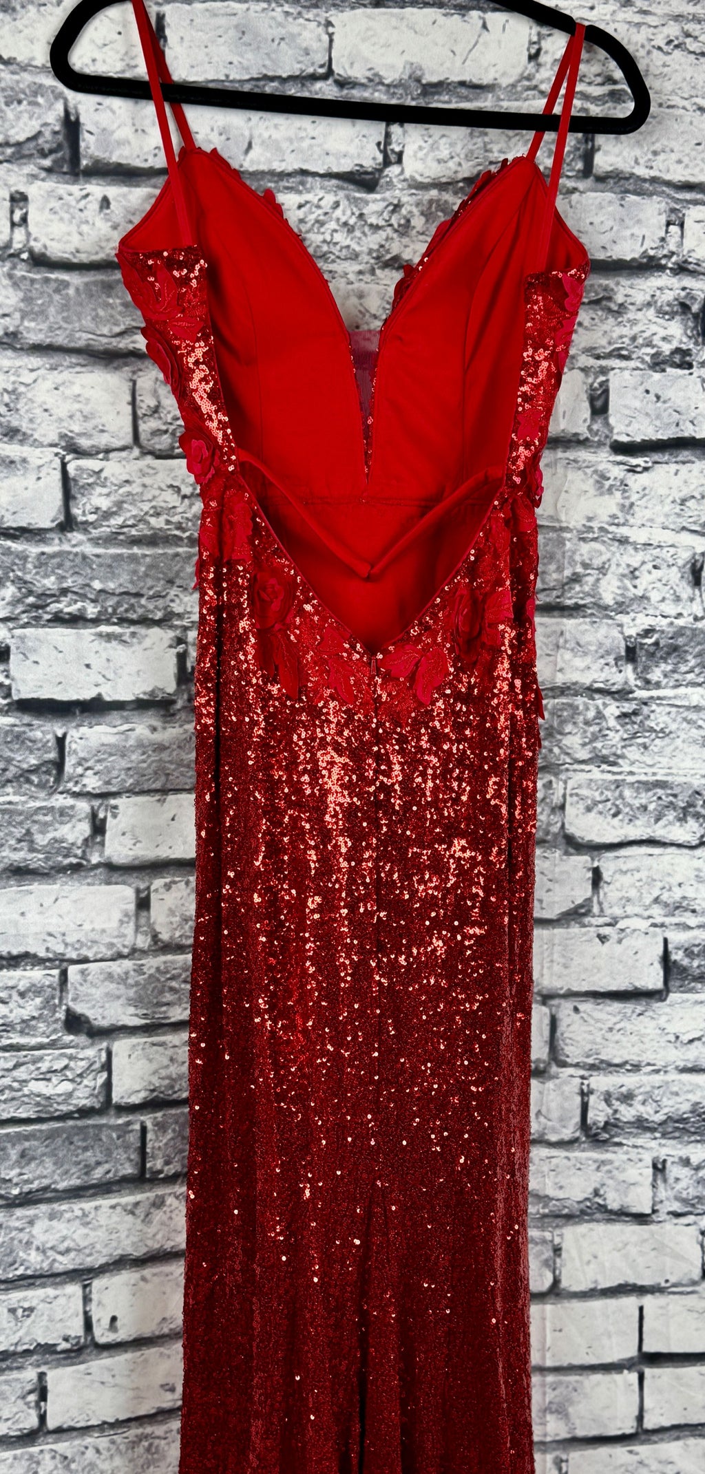Jovani Red Rose Gown - Image 6