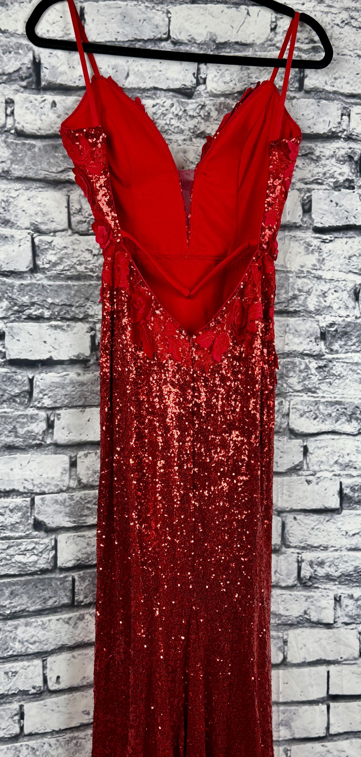 Jovani Red Rose Gown - Image 6