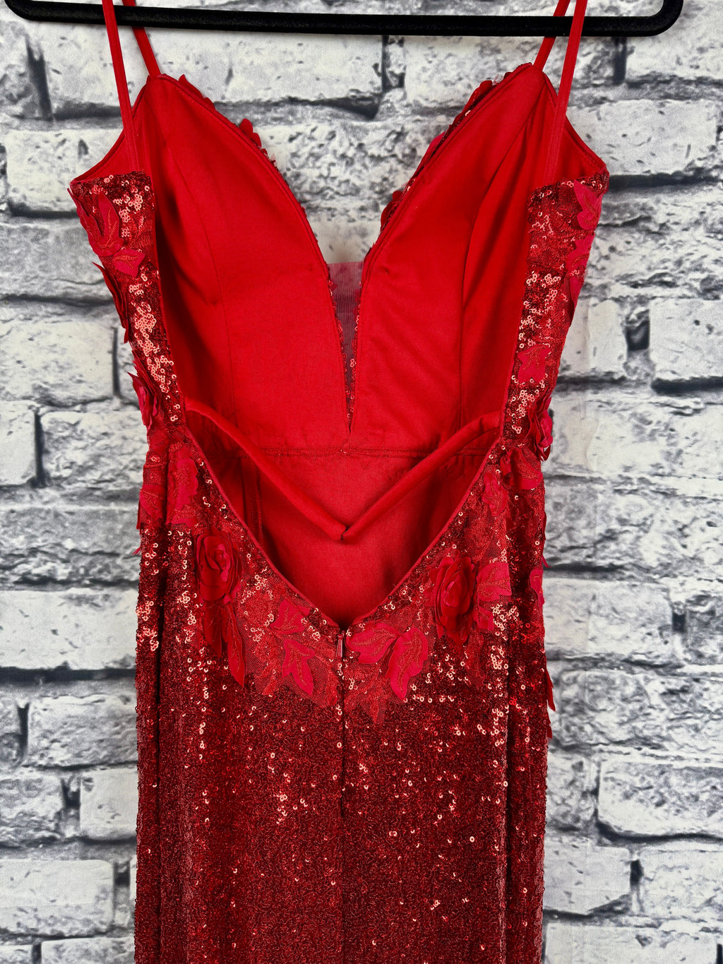 Jovani Red Rose Gown - Image 7