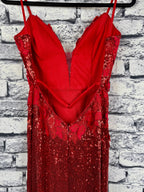 Jovani Red Rose Gown - Image 7