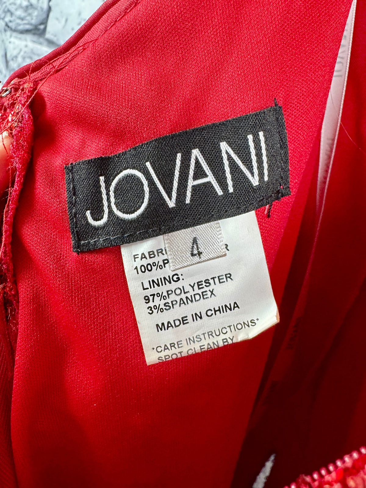 Jovani Red Rose Gown - Image 8