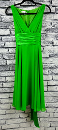 London Times Green Satin Dress - Image 1