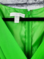 London Times Green Satin Dress - Image 4