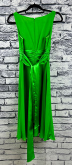 London Times Green Satin Dress - Image 5