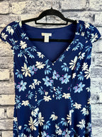London Times Navy Floral Dress - Image 3