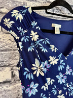 London Times Navy Floral Dress - Image 5
