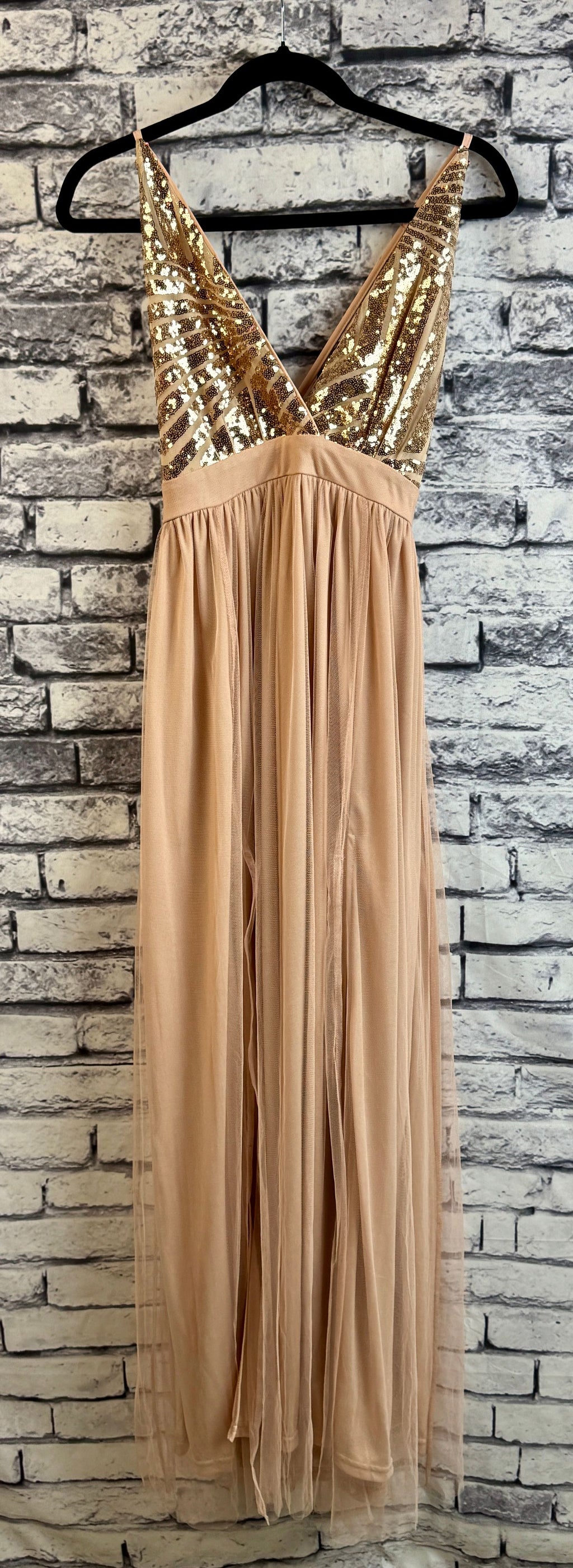 Blush & Rose Gold Dress - Image 1
