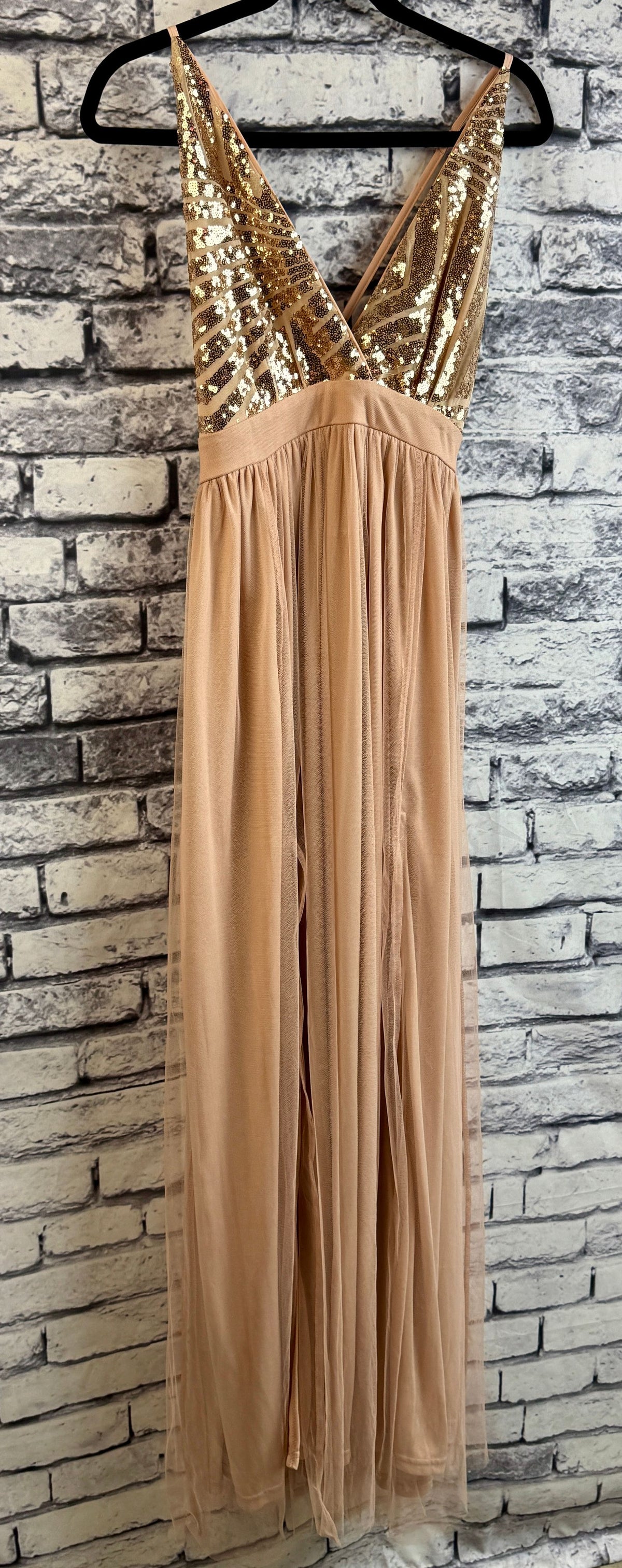 Blush & Rose Gold Dress - Image 2