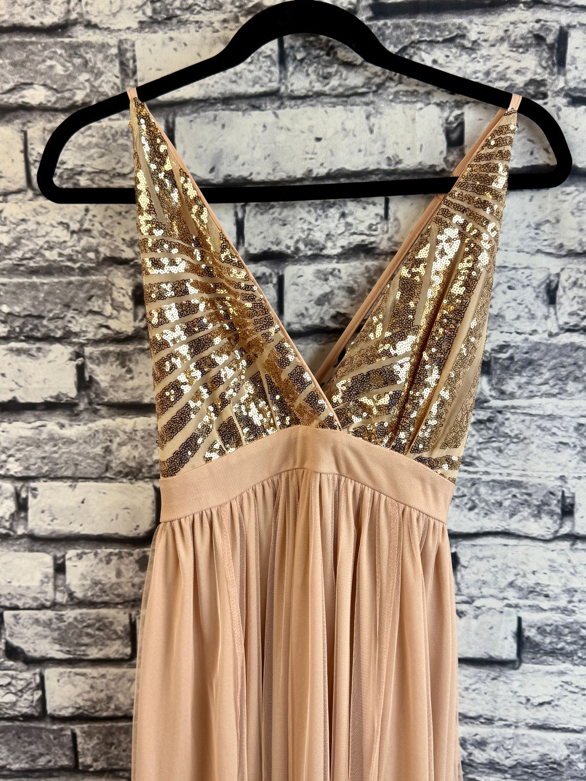 Blush & Rose Gold Dress - Image 3