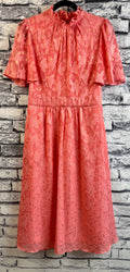 Maia Coral & Gold Dress - Image 1