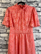 Maia Coral & Gold Dress - Image 4