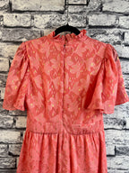 Maia Coral & Gold Dress - Image 6