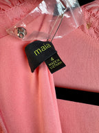 Maia Coral & Gold Dress - Image 8