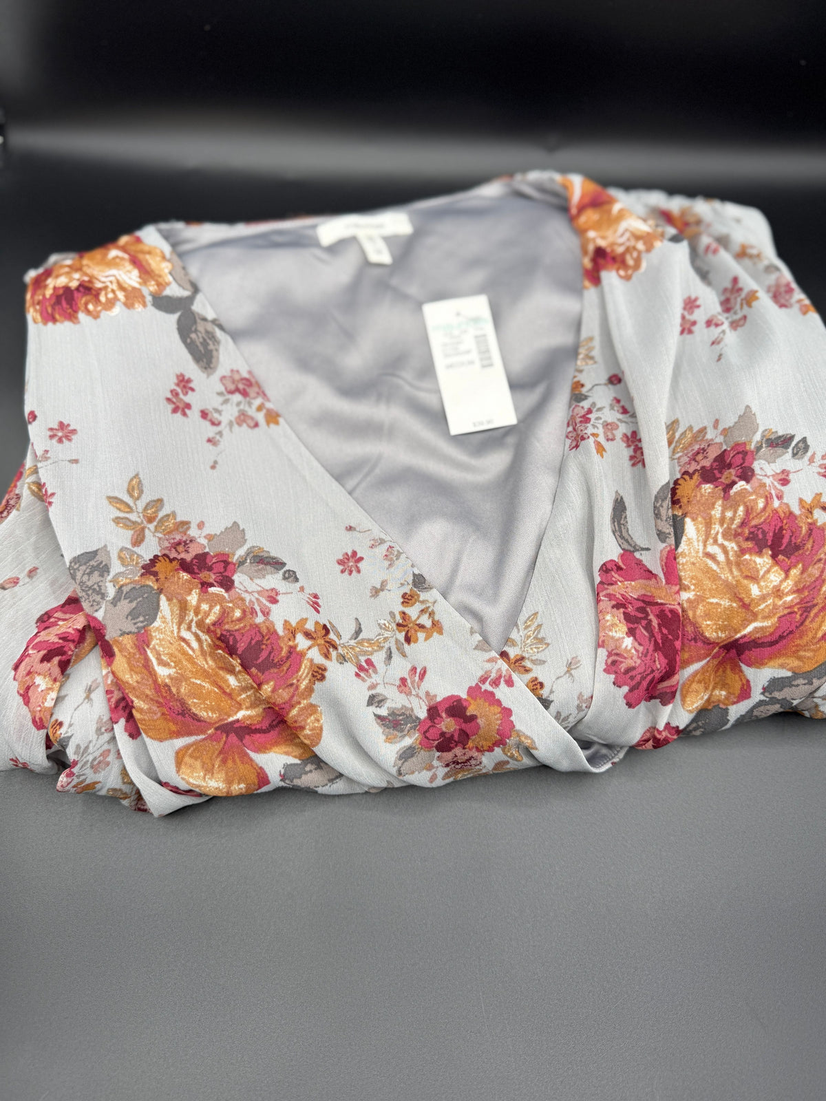 Maurice's Grey Floral Dress - Image 1