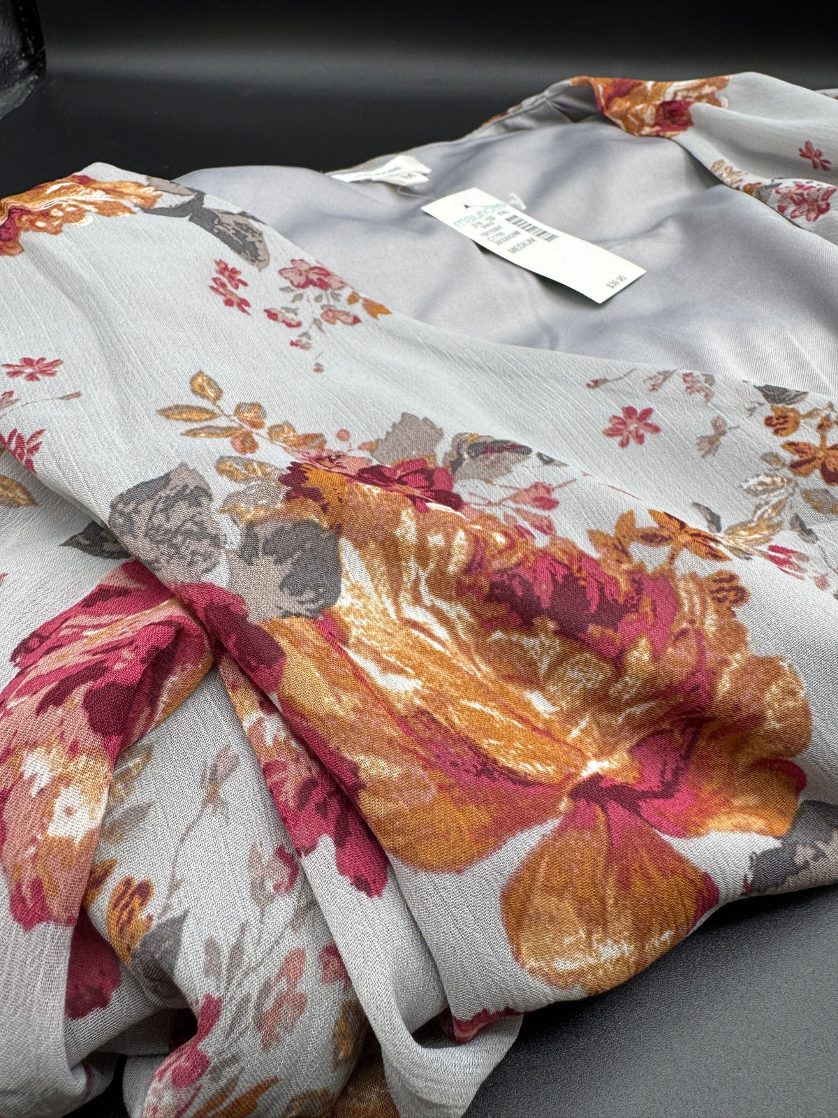 Maurice's Grey Floral Dress - Image 3